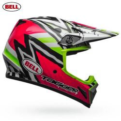  Bell BELL MX-9 MIPS Tagger Assymmetric cross buksisak pink/zld/fekete