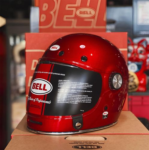  Bell BELL BULLITT Vintage/Cafe Racer buksisak candy red