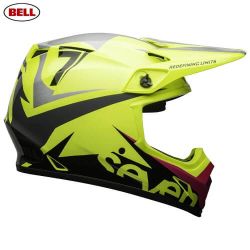  Bell BELL MX-9 MIPS Seven Ignite cross buksisak flu citrom/fekete