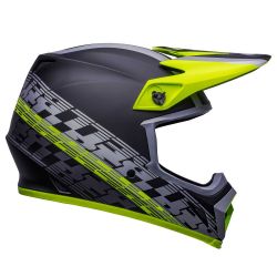  Bell BELL MX-9 MIPS Offset cross/enduro sisak matt fekete/hiviz 2024