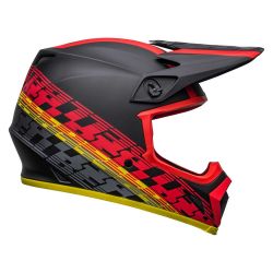  Bell BELL MX-9 MIPS Offset cross/enduro sisak matt fekete/piros 2024