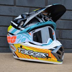  Bell BELL MOTO-9 MIPS Tagger Assym cross sisak citrom/kk