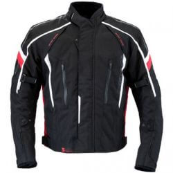  Germot GERMOT Blouson Supersport cordura dzseki fekete/piros