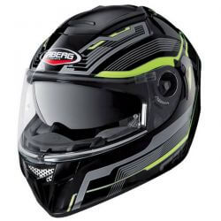  CABERG CABERG ITALY Ego Streamline sisak fekete/fluo citrom