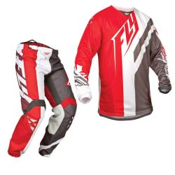  Fly FLY RACING USA Kinetic Division Cross szett piros/fehr/szrke