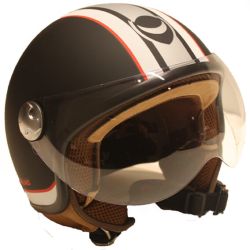  Helmo Milano HELMO MILANO Helmetto tra/robogs buksisak matt fekete