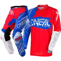  O'Neal O'NEAL Element Racewear Burnout cross szett kk/piros/fehr