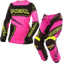  O'Neal O'NEAL Element Racewear fekete/pink/flu ni cross szett