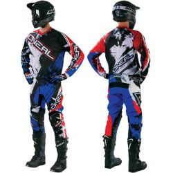  O'Neal O'NEAL Element Racewear Shocker cross szett kk/piros/fehr