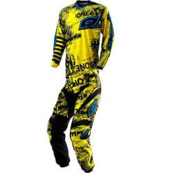  O'Neal O'NEAL Gyerek Element Racewear fekete/citrom Toxic cross szett