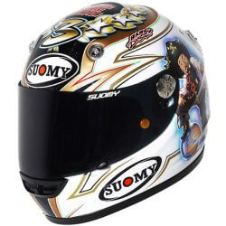  Suomy SUOMY VANDAL Max Biaggi Replica speed buksisak fekete/fehr/arany