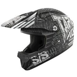  Speed & Strength SPEED & STRENGTH SS2300 Tapout gyermek cross sisak matt fekete/szrke