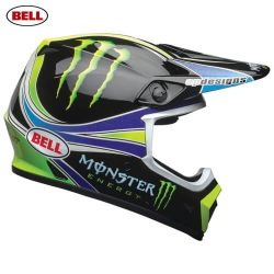  Bell BELL MX-9 MIPS Pro Circuit Monster Replica cross sisak fekete/zld/kk