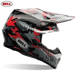  Bell BELL MOTO-9 NM Camo cross buksisak szrke/piros