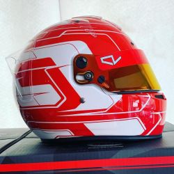  Bell BELL KC7-CMR Charles Leclerc gyermek gokartos sisak piros/fehr 2024
