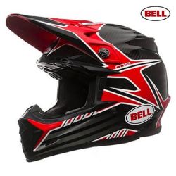  Bell BELL MOTO-9 Pinned cross buksisak piros/karbon