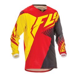  Fly FLY RACING USA Kinetic Vector Cross mez fekete/piros/citrom