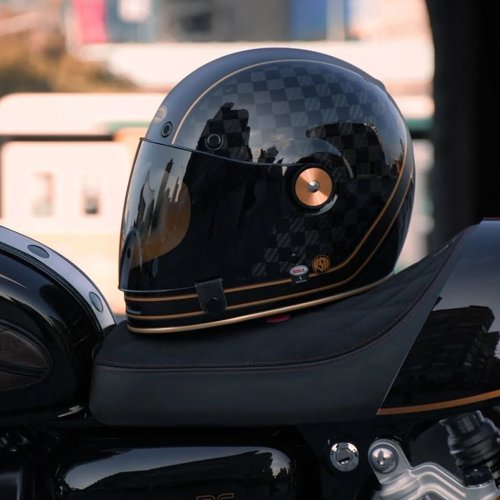  Bell BELL BULLITT RSD CHECK IT Vintage/Cafe Racer buksisak fekete/carbon/arany 2024