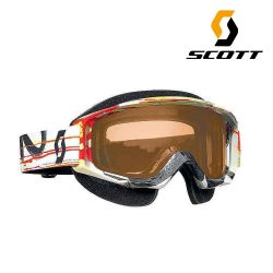  SCOTT SCOTT Tyrant fehr-narancs cross szemveg piros barna lencsvel s orrvdvel