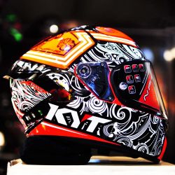  Suomy KYT SUOMY KYT NF-R Steel Flower speed buksisak fekete/fehr/piros 2022