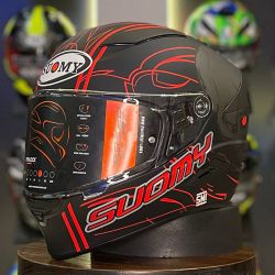  Suomy SUOMY SPEEDSTAR Amlet speed buksisak matt fekete/piros
