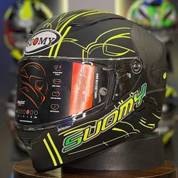  Suomy SUOMY SPEEDSTAR Amlet speed buksisak matt fekete/ flu citrom