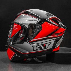  Suomy KYT SUOMY KYT TT-COURSE Tourist speed sisak fekete/fehr/piros 2023