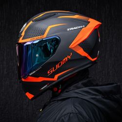  Suomy SUOMY TRACK-1 Reaction speed sisak matt antracit/piros 2025